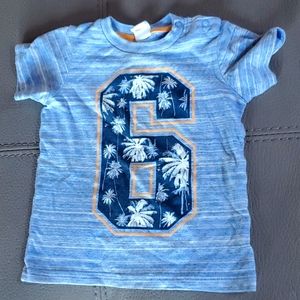H&M blue t-shirt 9-12months